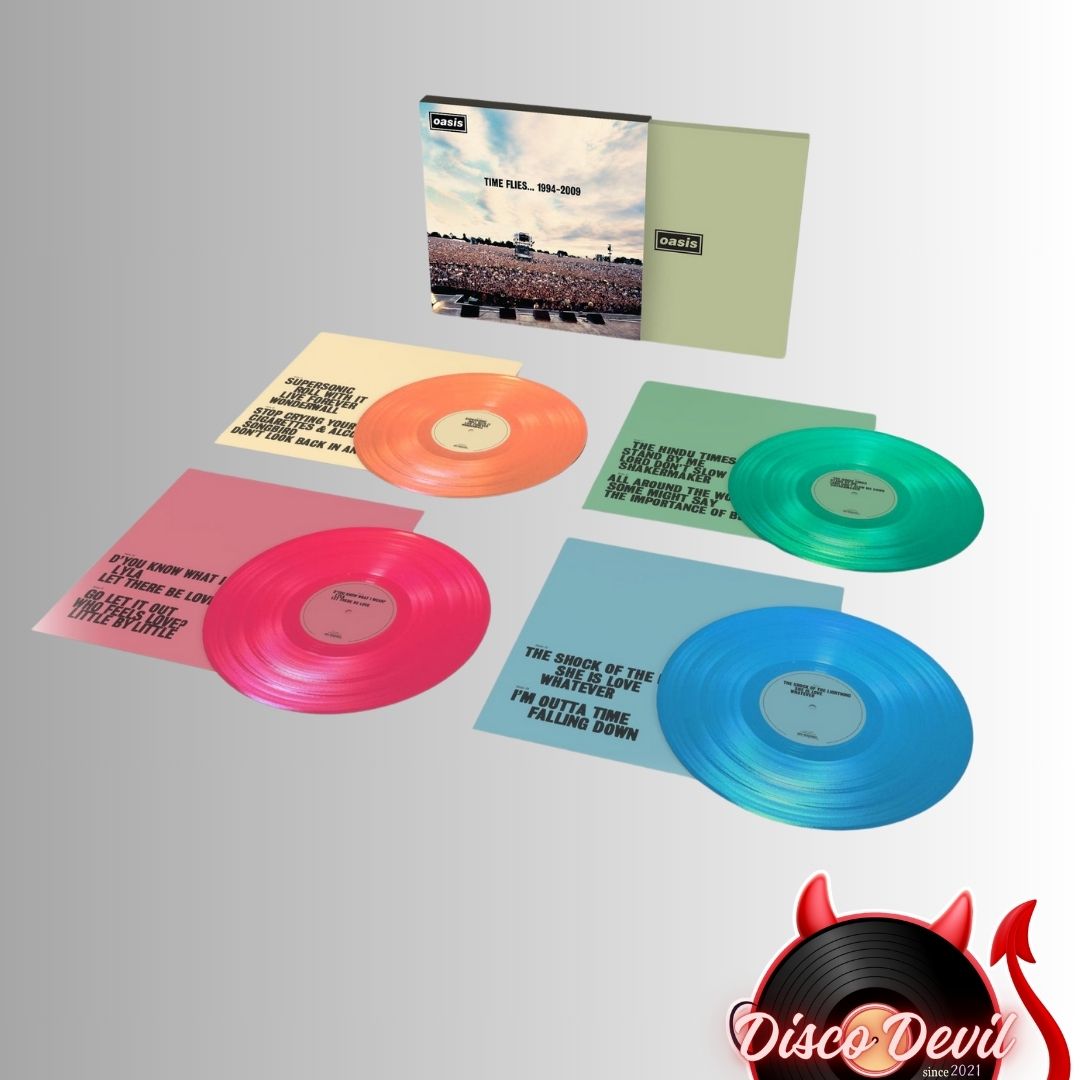 Oasis - Time Flies... 1994-2009 (LP, Ora + LP, Gre + LP, Pin + LP, Blu), RSD