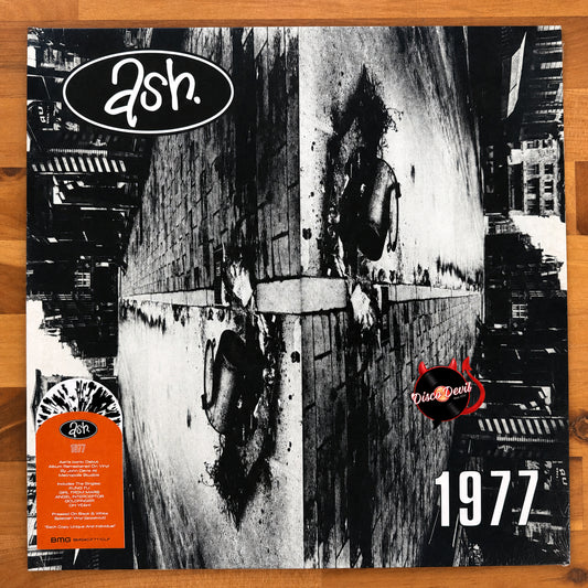 Ash - 1977, White With Black Splatter