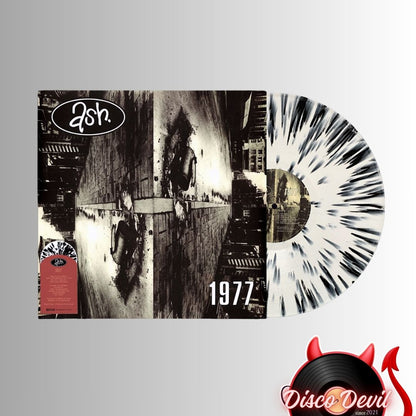 Ash - 1977, White With Black Splatter