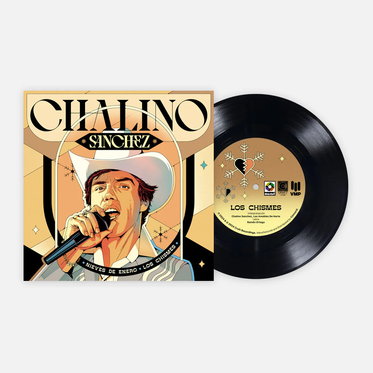 Chalino Sánchez - Nieves de Enero EP, 7" - VMP