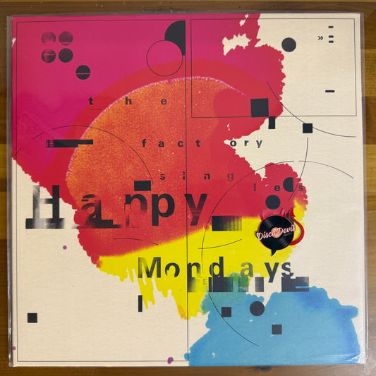Happy Mondays - The Factory Singles, Numbered, Transparent/Pink/Black Splatter Vinyl