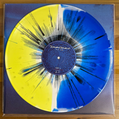 David Gilmour - On an Island, Limited Edition, Numbered, blue, White and Yellow colour-in-colour with Black Splatter Vinyl