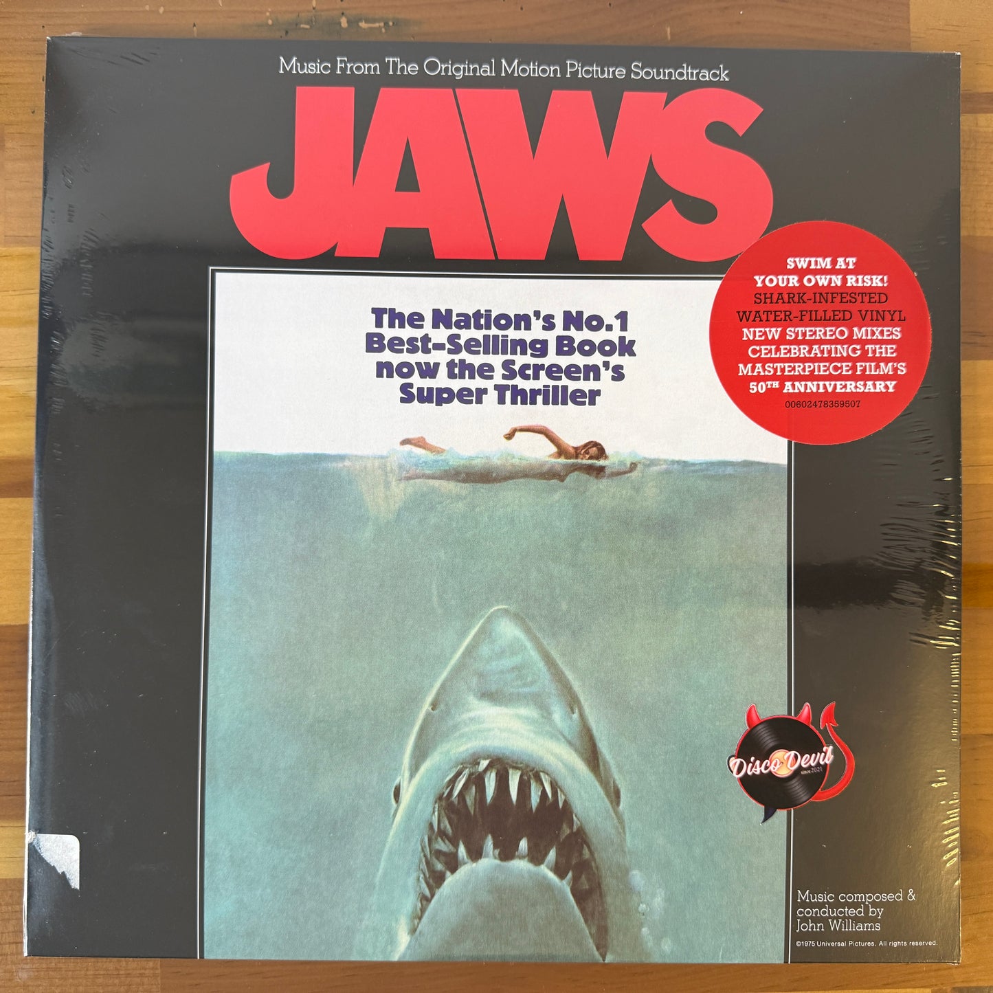 John Williams - Jaws, "Shark-Infested" Water-Filled Vinyl