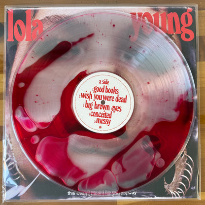 Lola Young - This Wasn’t Meant For You Anyway, Clear w/ Red Liquid Fill Vinyl