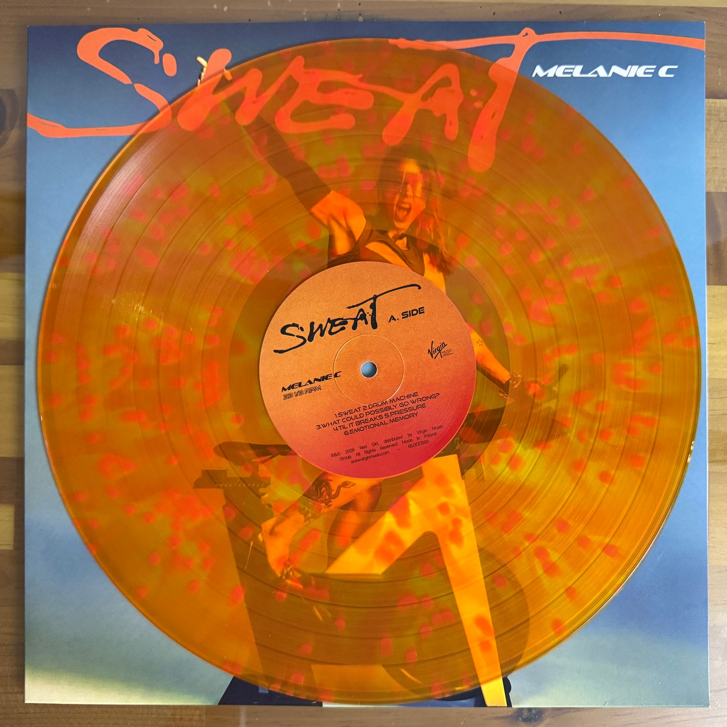 Melanie C - Sweat (Sporty Edition), Ltd, Num, trans-yellow and orange sunburst Vinyl
