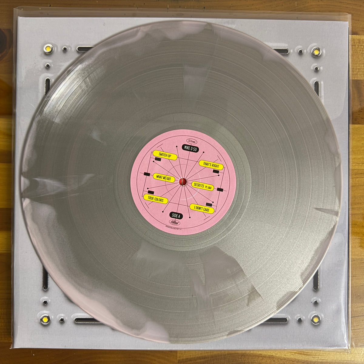 Mike D - Thank You, Limited Edition, Numbered, Pink and Silver Swirl Effect Vinyl