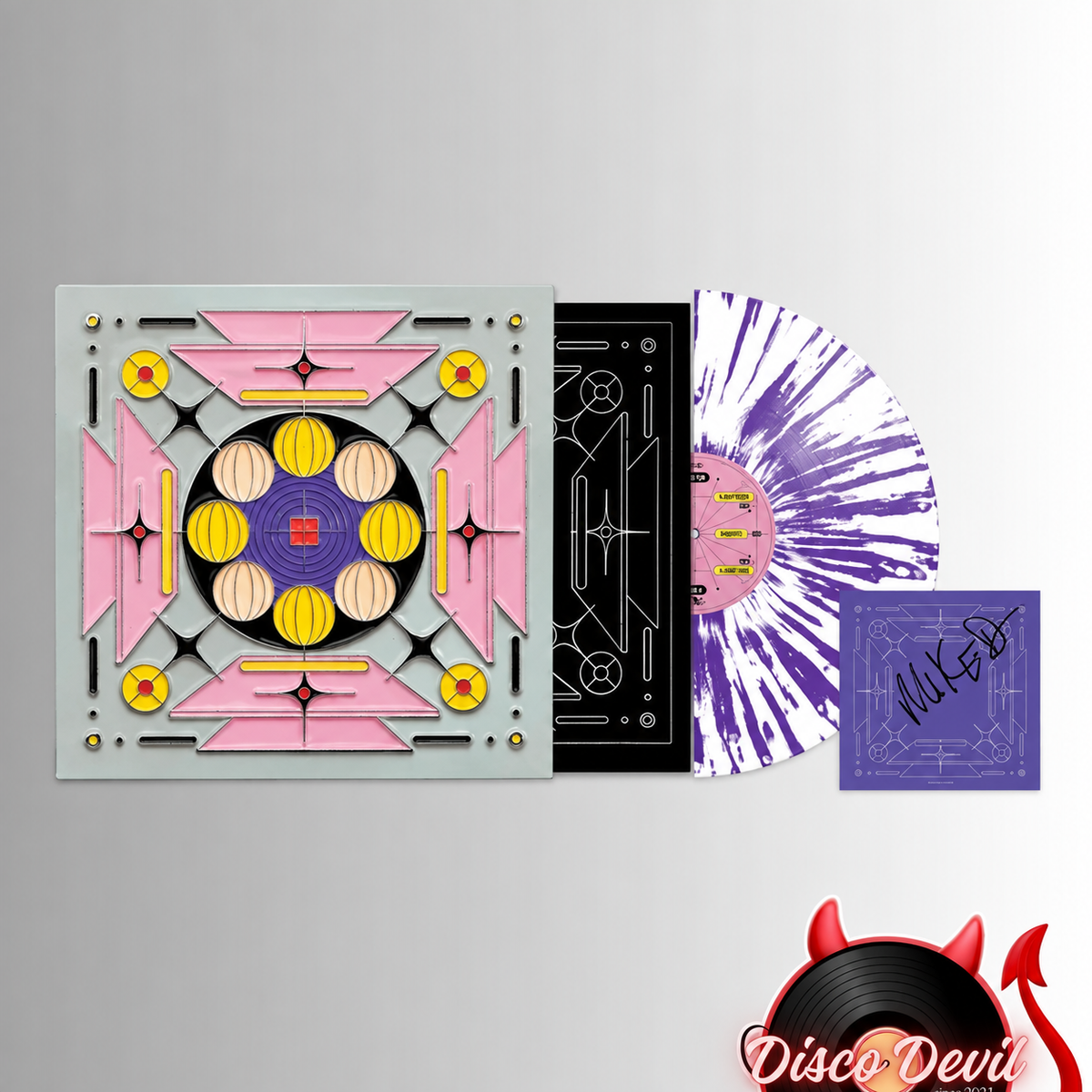 Thank You, Purple & White Splatter Vinyl + Signed Art Card