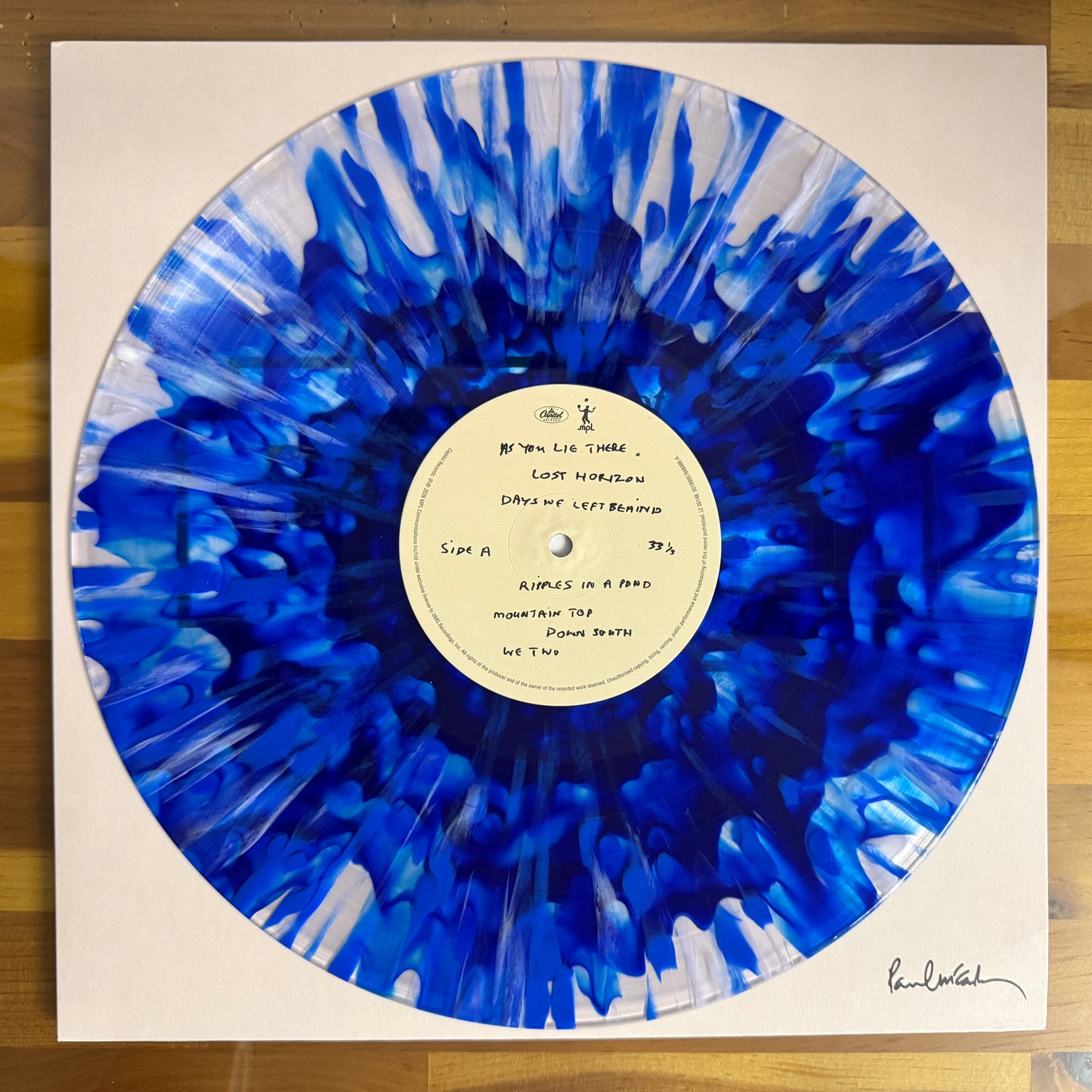 Paul McCartney - The Boys of Dungeon Lane, crystal clear with blue & white liquid splatter Vinyl