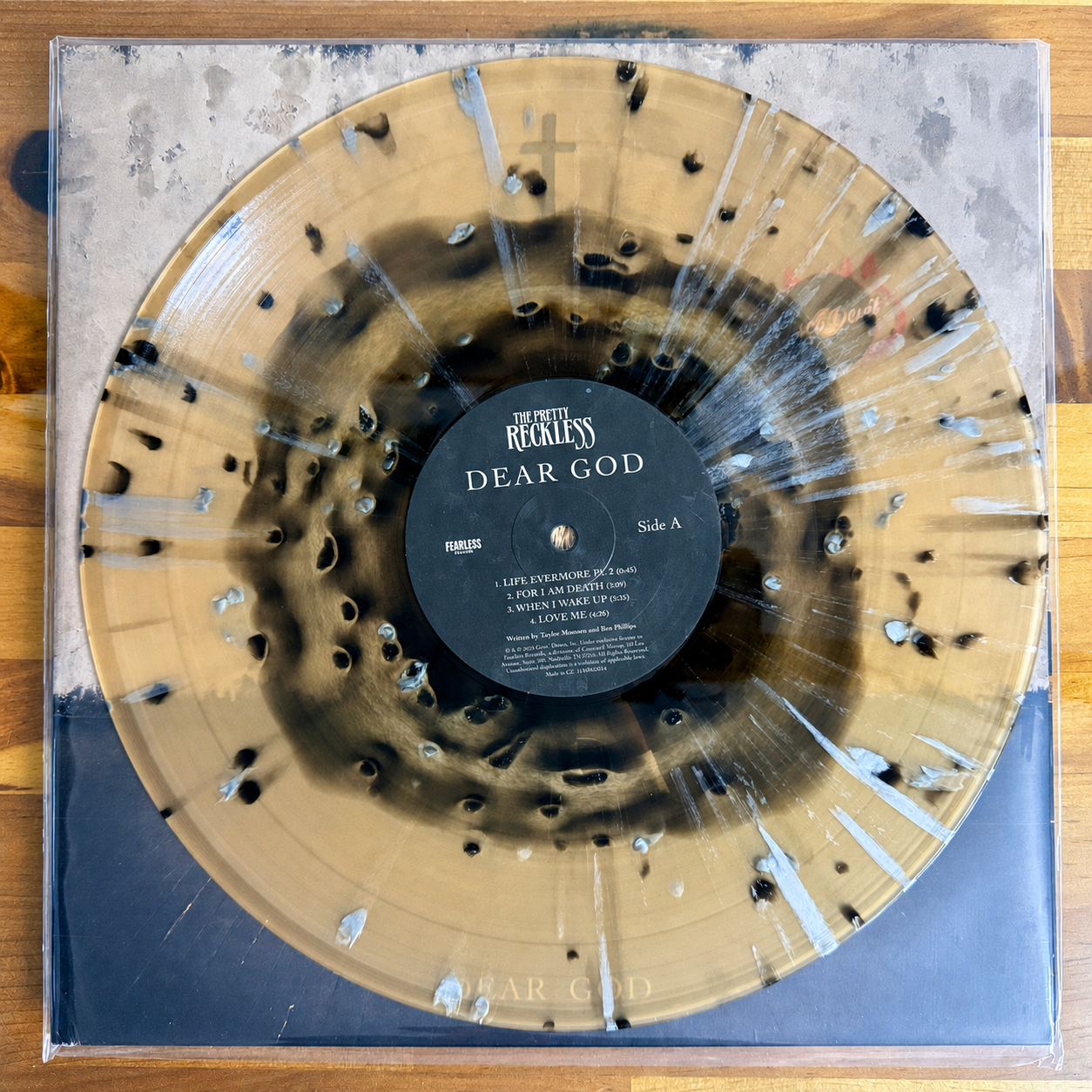 Pretty Reckless - Dear God, black and trans-ochre Vinyl