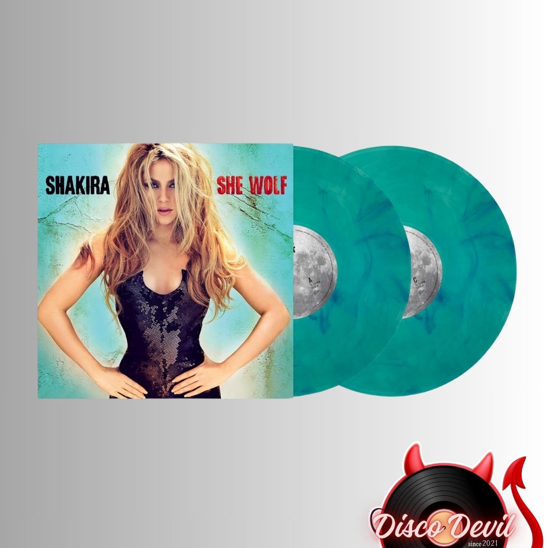 Shakira - She Wolf, Sea Glass with Turquoise Swirls
