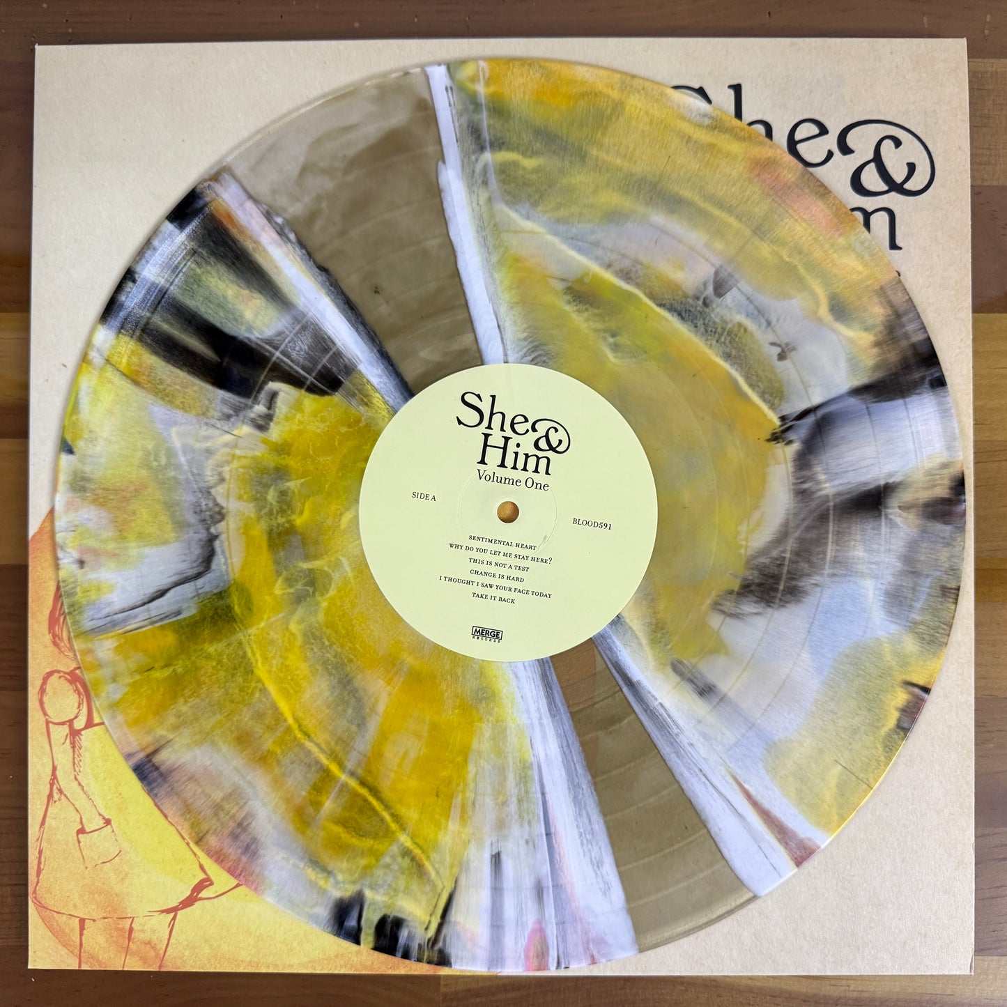 She & Him - Volume One, Num, Clear, Gold, Orange, Yellow, White & Black Smash Vinyl