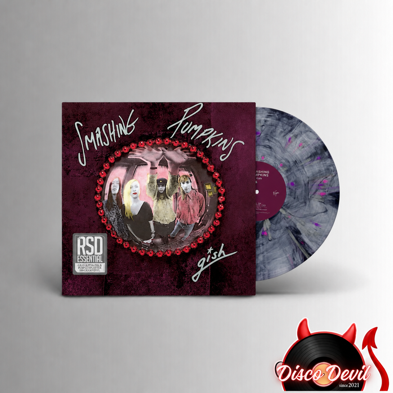 Smashing Pumpkins - Gish, Gray With Pink & Purple Splatter Vinyl
