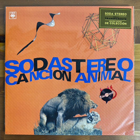 Soda Stereo - Cancion Animal, Edición Limitada de Colección, Vinilo Transparente