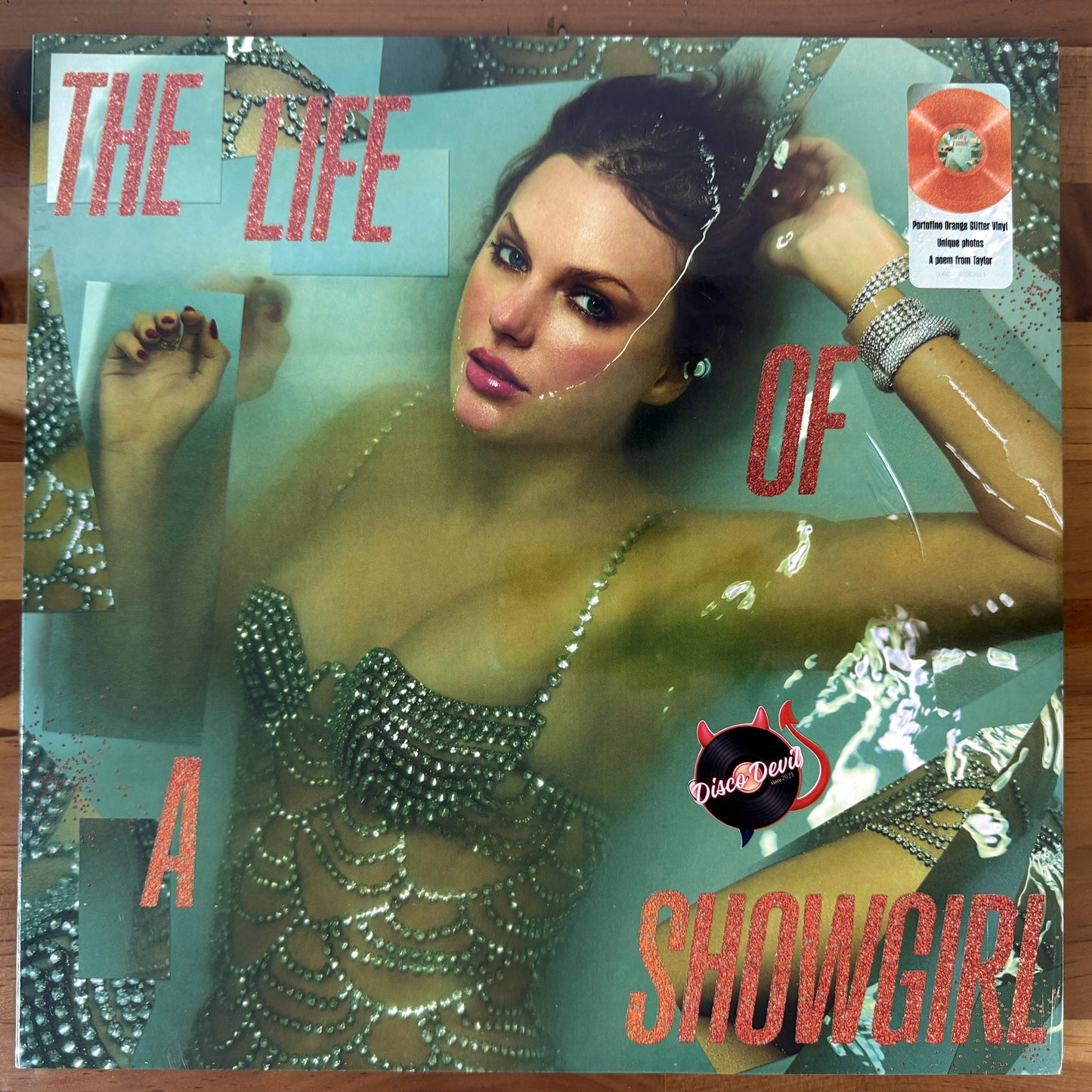 Taylor Swift - The Life of a Showgirl: Sweat and Vanilla Perfume Orange Glitter Vinyl