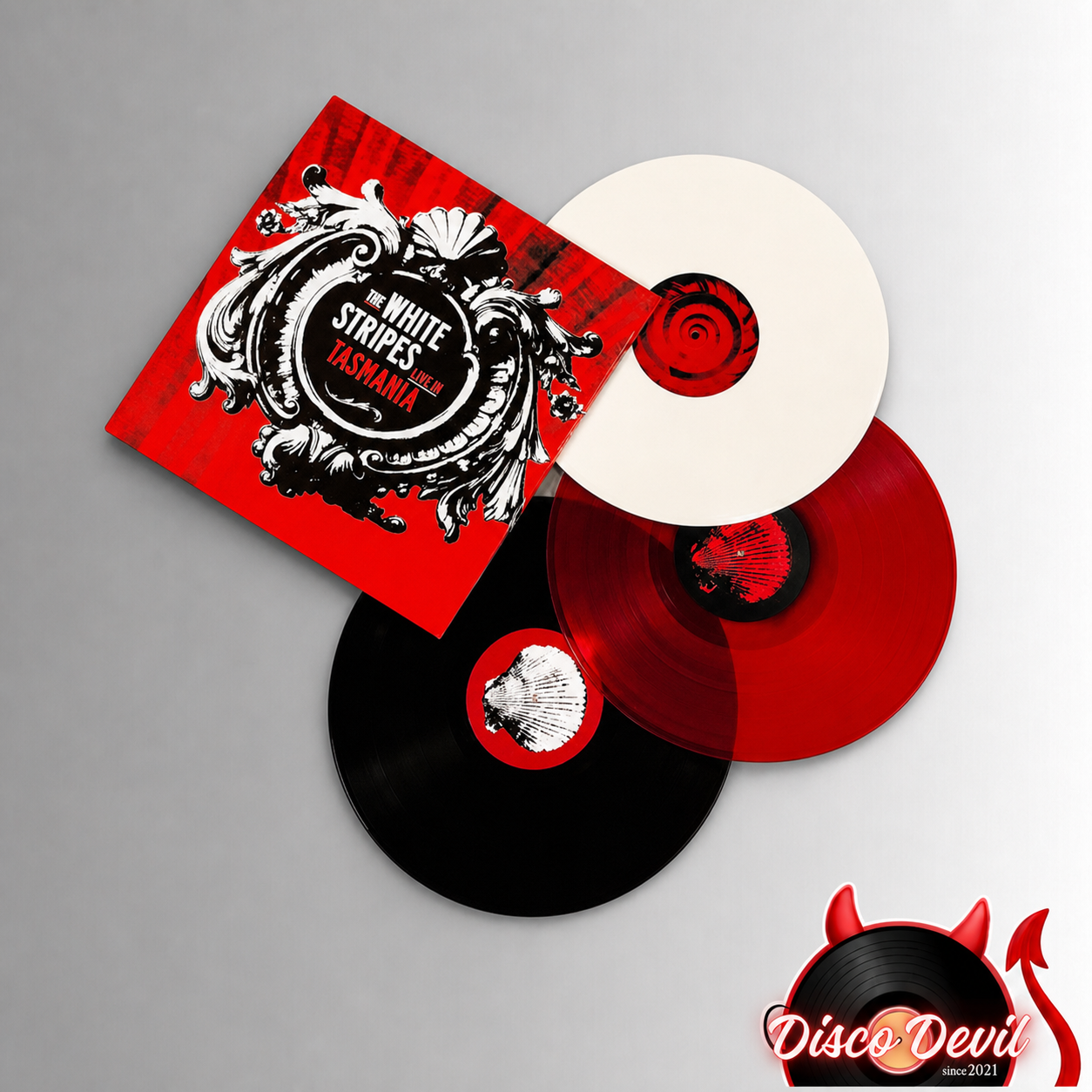 White Stripes - Live In Tasmania, Limited Edition, Red, White & Black Vinyl