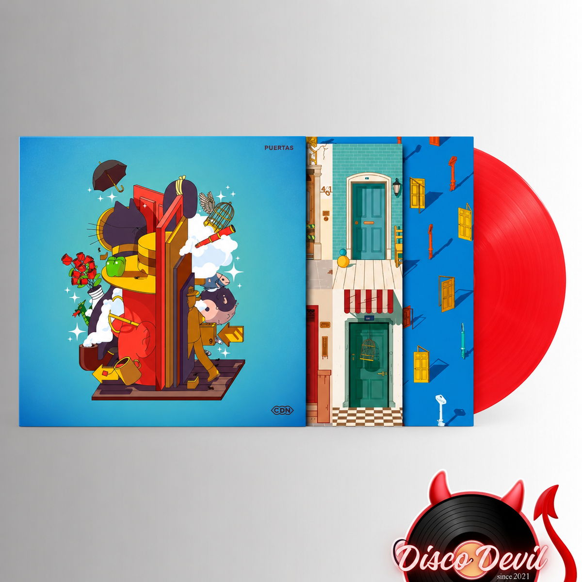 El Cuarteto de Nos - Puertas, Limited Edition, Vinil color Rojo